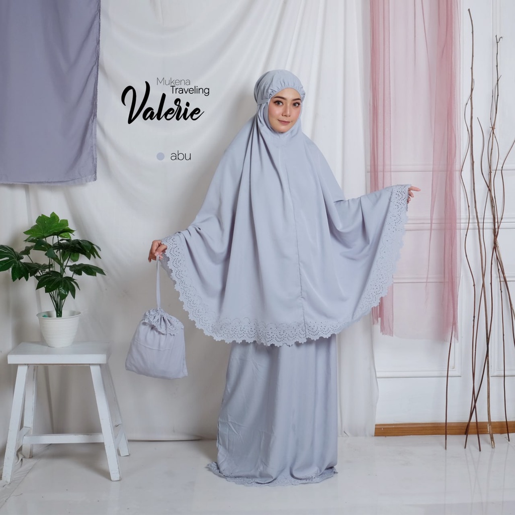 Mukena Mukenah jumbo dewasa bahan adem katun bali terbaru 2021 murah by MOKENA daily fringe purple