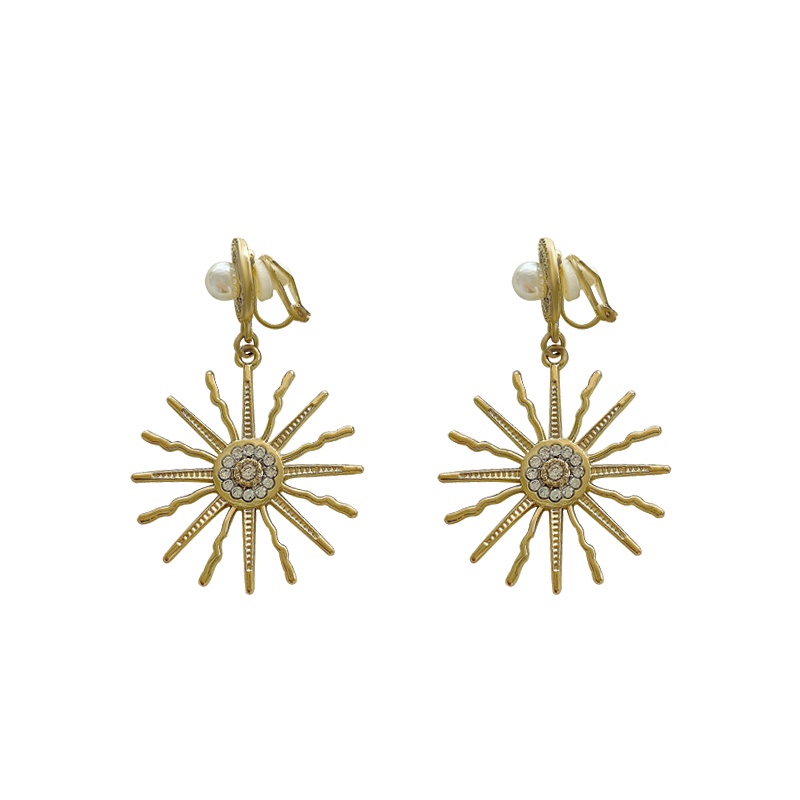 Anting Klip Silver 925 Hias Mutiara Gaya Vintage Korea