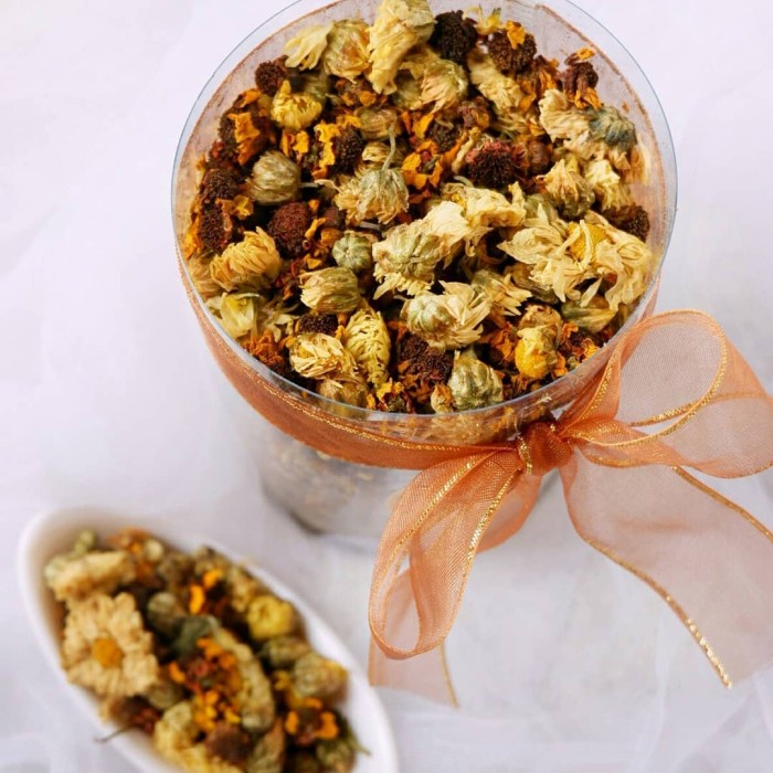 

Teh-Daun- Mixed Chrysanthemum Tea Sachet 10Gr - 5Gr -Daun-Teh 800 Teh-Makanan-Minuman