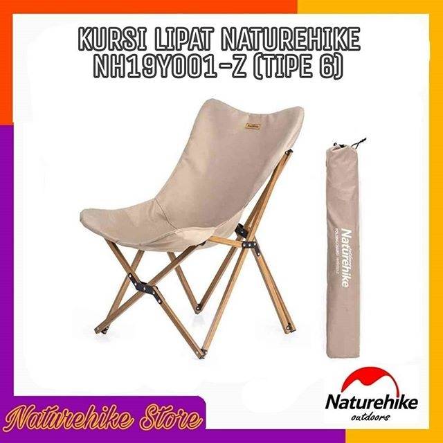 Kursi Lipat Portable Camping Hiking Gunung Traveling Mancing Alumunium Naturehike NH19Y001-Z Tipe 16