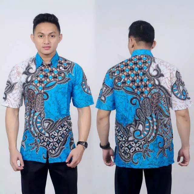 Kemeja Batik Lengan Pendek / Hem / Sragam Kantor / Kondangan / Baju Pria Dewasa /  Formal / Kasual