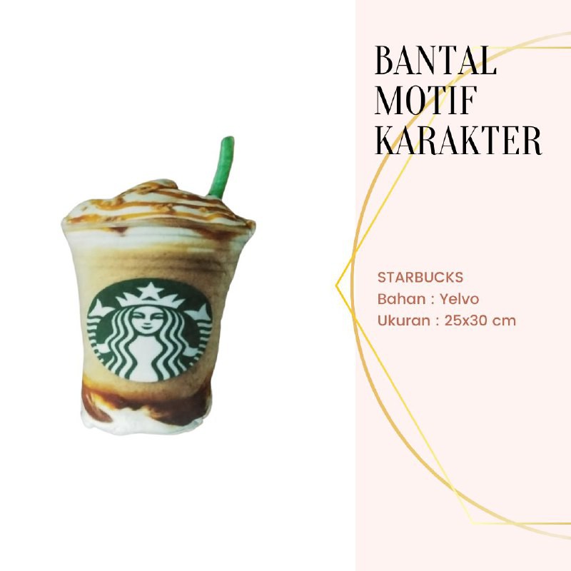 Bantal Motif Karakter Snack Cemilan