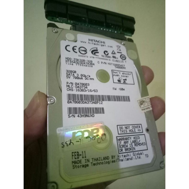 HARDISK ORI COPOTAN LAPTOP ACER 320GB
