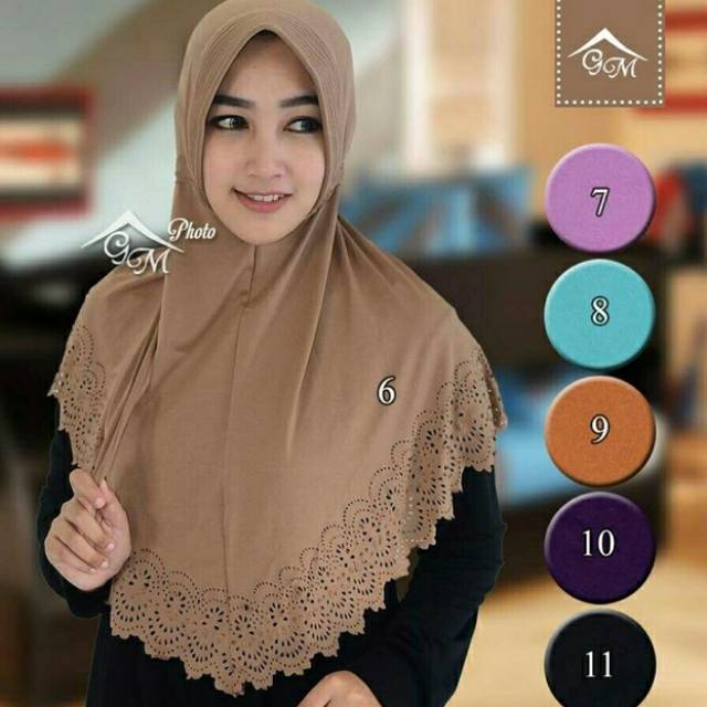 JILBAB SERUT LASER KECIL jilbab instan pet Daily khimar pet jumbo bergo syari pet khimar /bahan adem