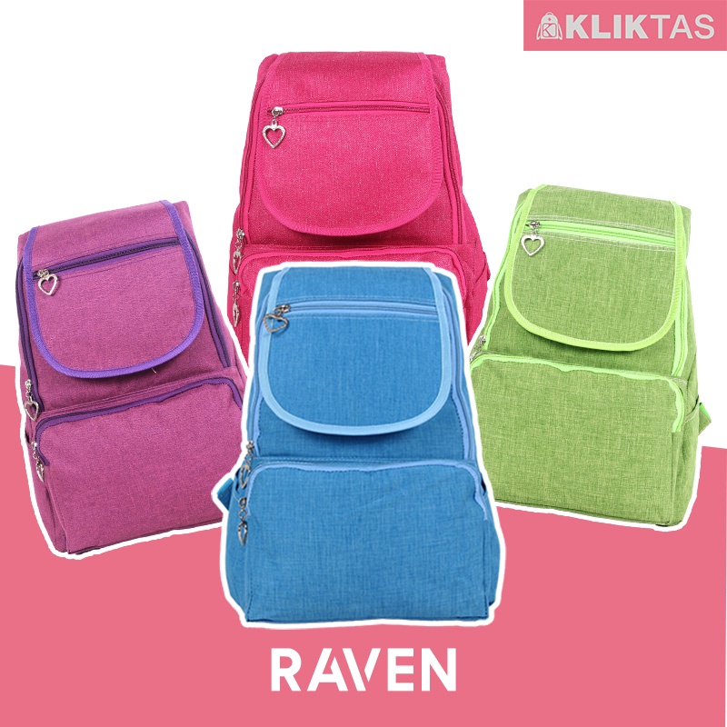 [KLIKTAS] Tas ransel perempuan RAVEN Alamanda 710107 - backpack multifungsi tas punggung modern