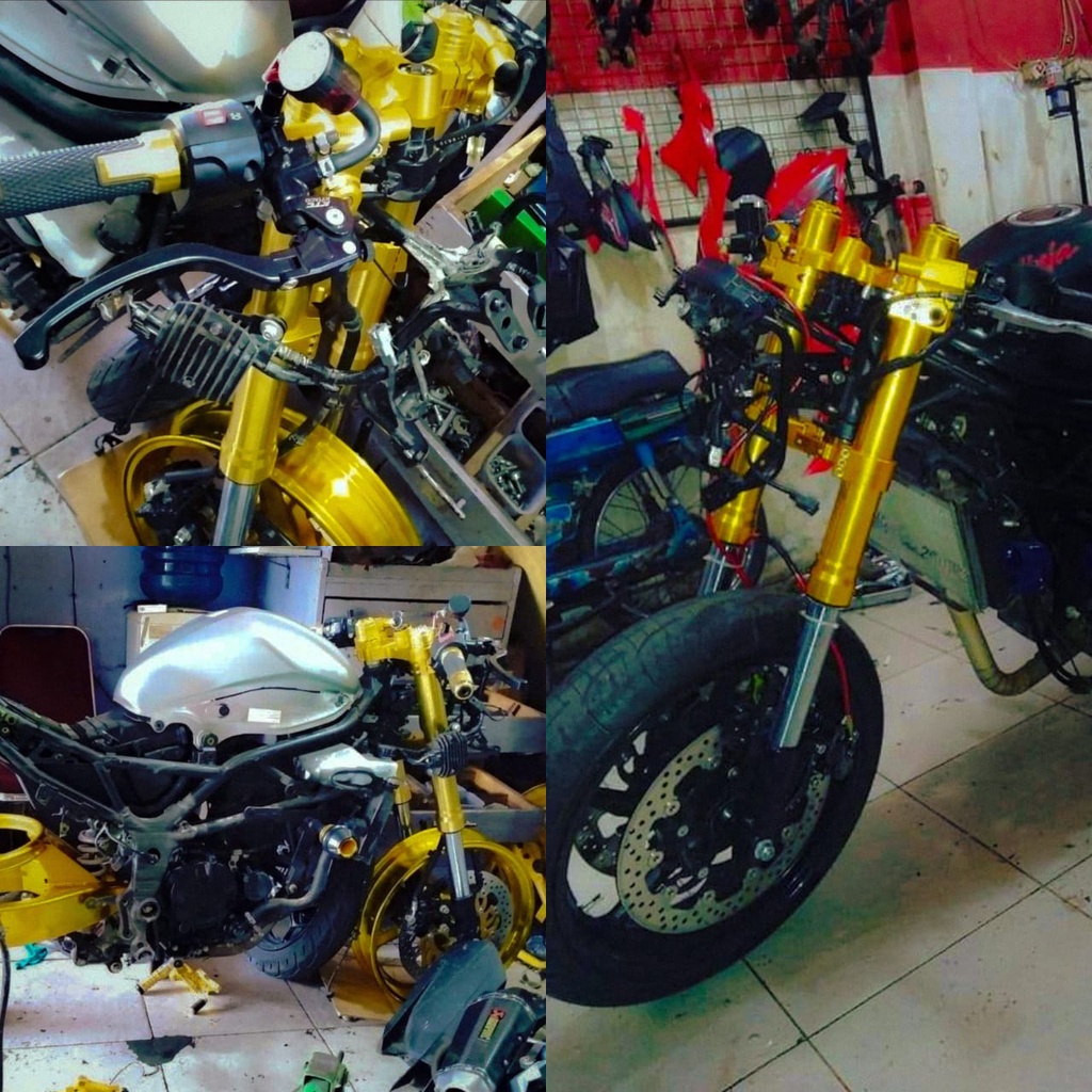 USD Super Upsidedown Ninja250 rr mono Up Sidedown Ninja250 RR monoShock Depan Shock System Motor
