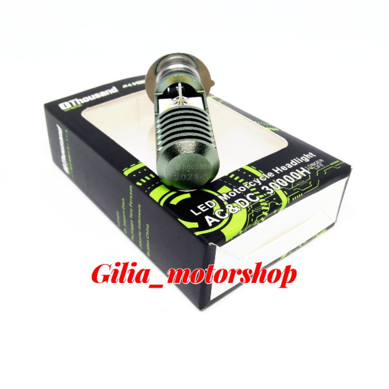 Lampu Depan Motor Led 2 Mata AC/DC K1 H6 1thousand bebek matic