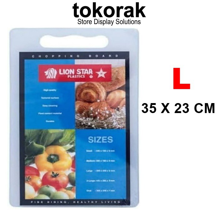 TALENAN CH-1 LION STAR SIZE L PLASTIK - CHOPING BOARD - ALAT POTONG