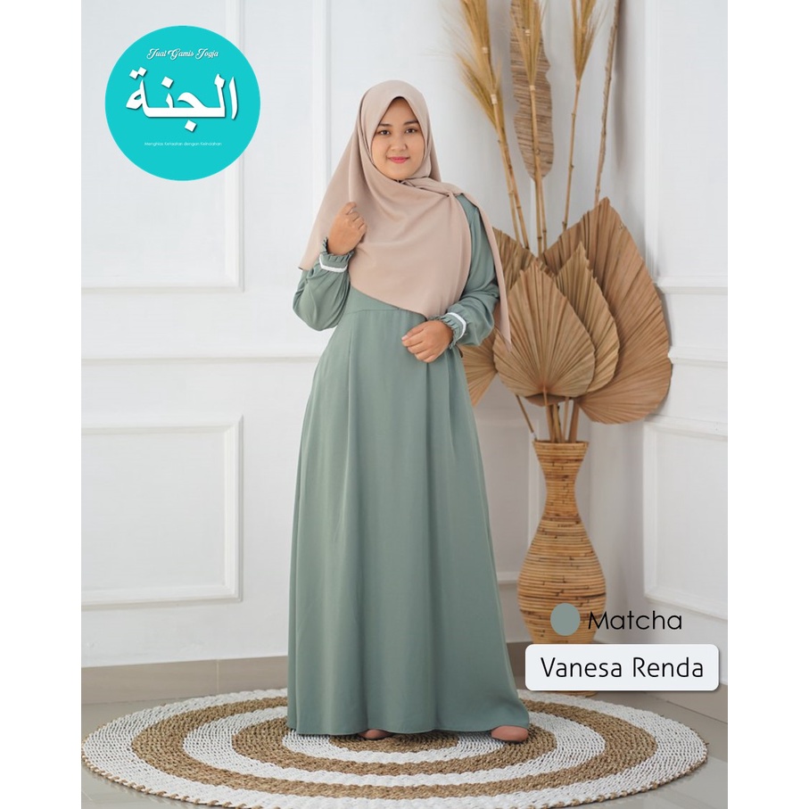 Gamis Vanessa Renda ELHURRIYAH Gamis Casual Cantik Ukuran S s/d XXL