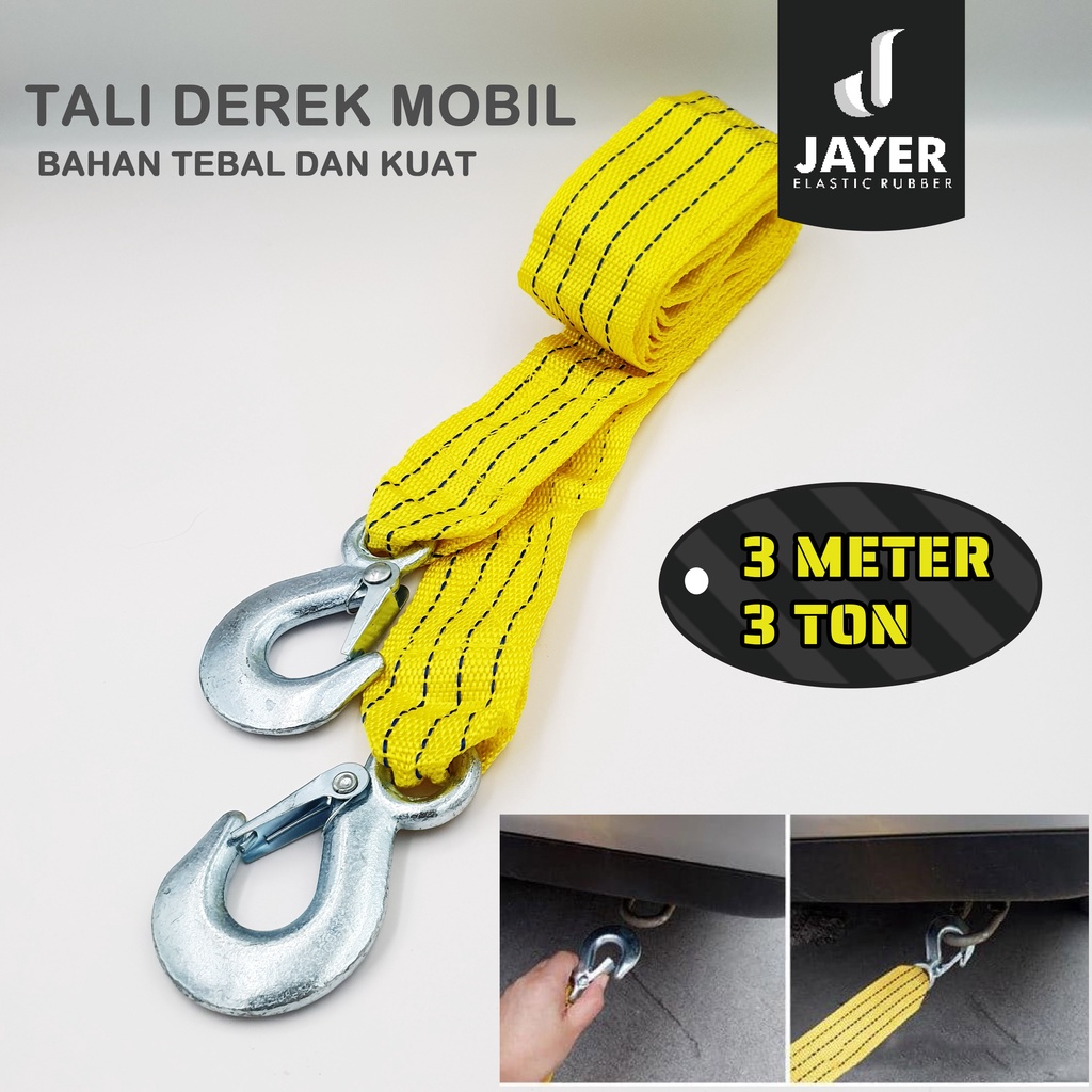 Tali Derek Mobil 3 Meter / Towing Rope 3 Meter Tebal berkualitas