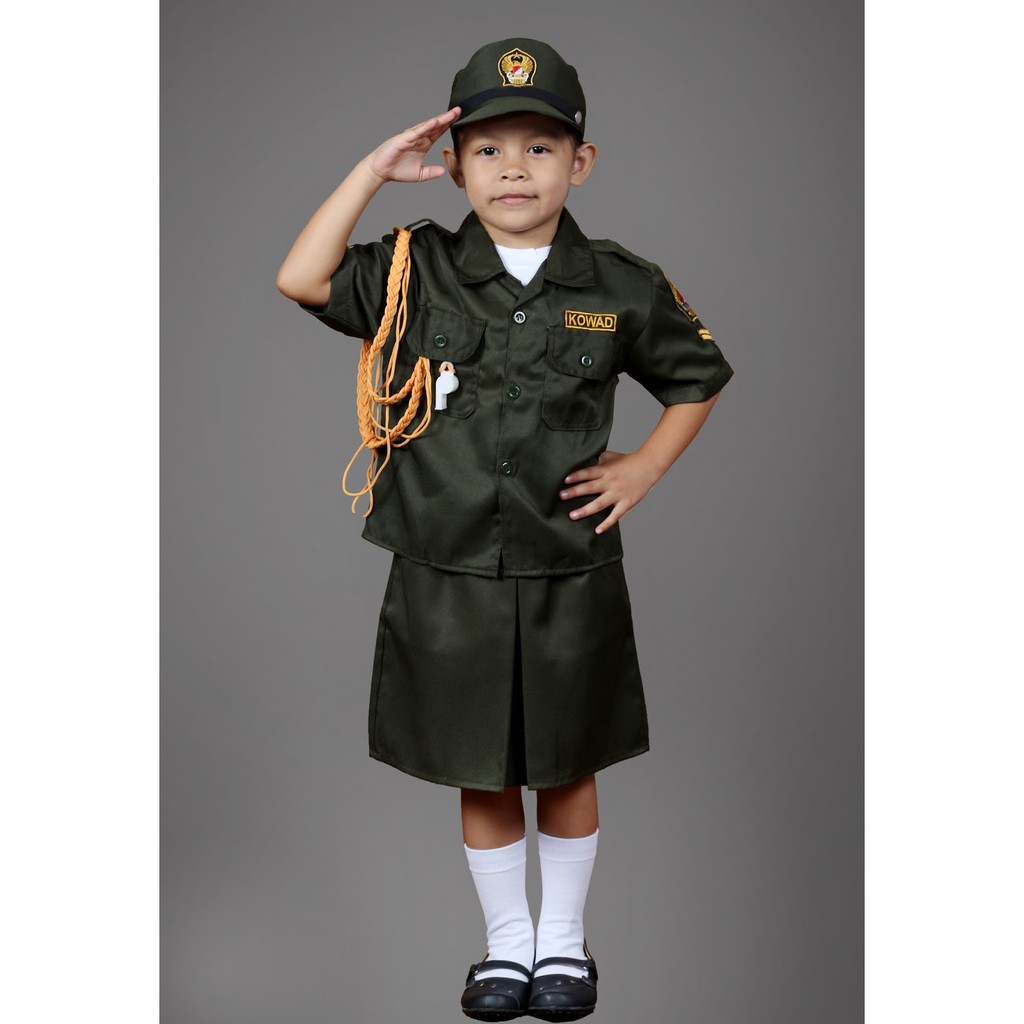 BAJU ANAK  KOSTUM PROFESI KOWAD TNI AD WANITA