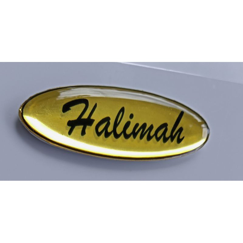 

Name Tag Oval