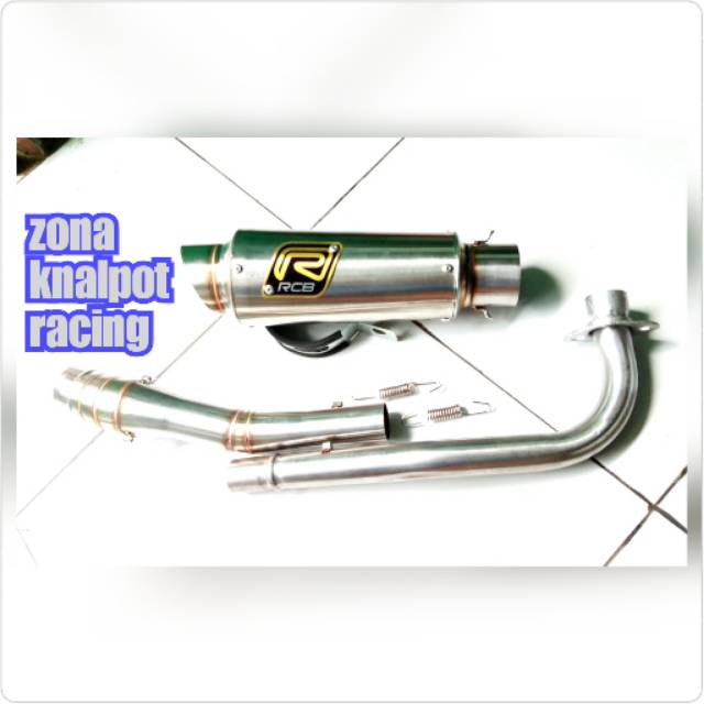 KNALPOT RACING RCB SUPRA X 125 BLADE KARISMA GRAND REVO C70.KNALPOT RCB NETRAL BEBEK