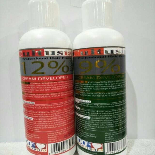 &lt;700 ml&gt; CULTUSIA DEVELOPER 9% - DEVELOPER 12 %