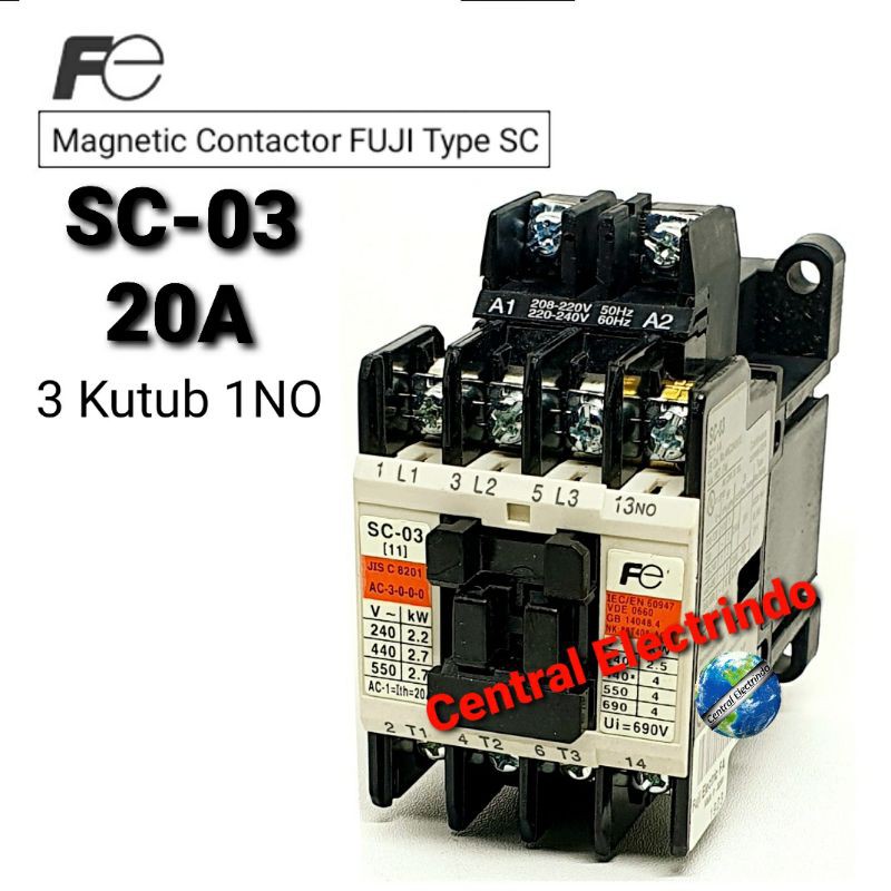 Magnetic Contactor SC-03 AC 220V.