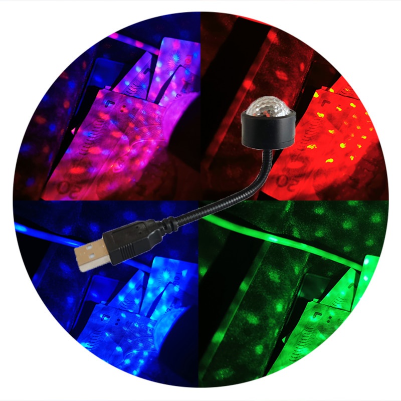 Lampu Disko Led Rgb Usb Warna-Warni Untuk Dekorasi Pesta / Bar / Club