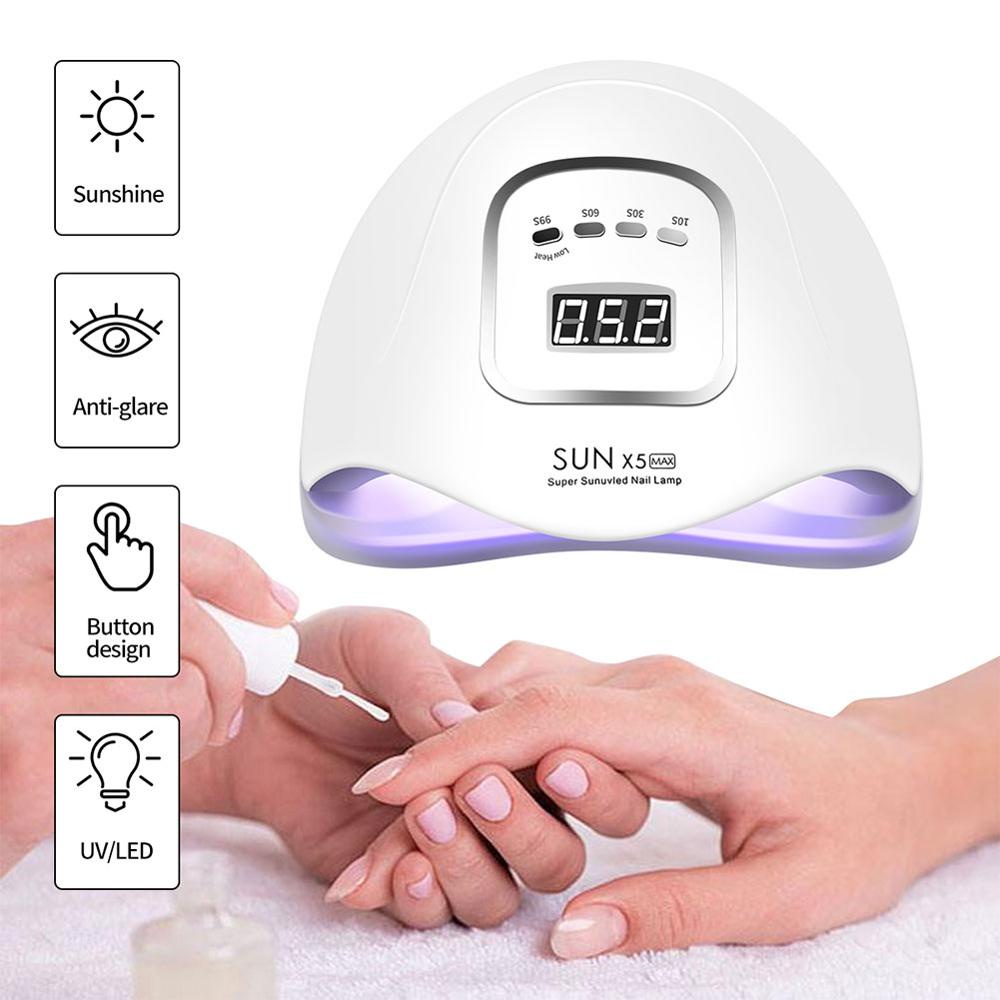 SUN X5 MAX UV LED Nail Dryer 120watt Pengering Kutek Gel