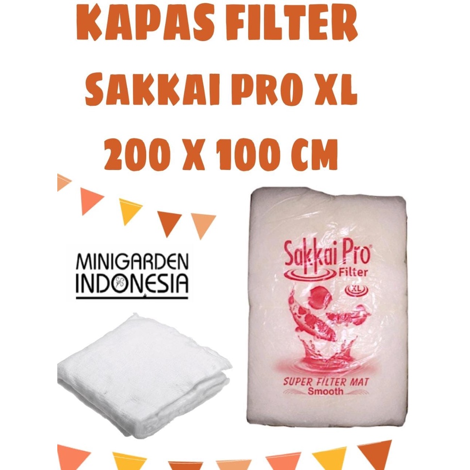 KAPAS FILTER AQUARIUM SAKKAI PRO 200 X 100 CM SIZE XL 2 X 1METER MERAH