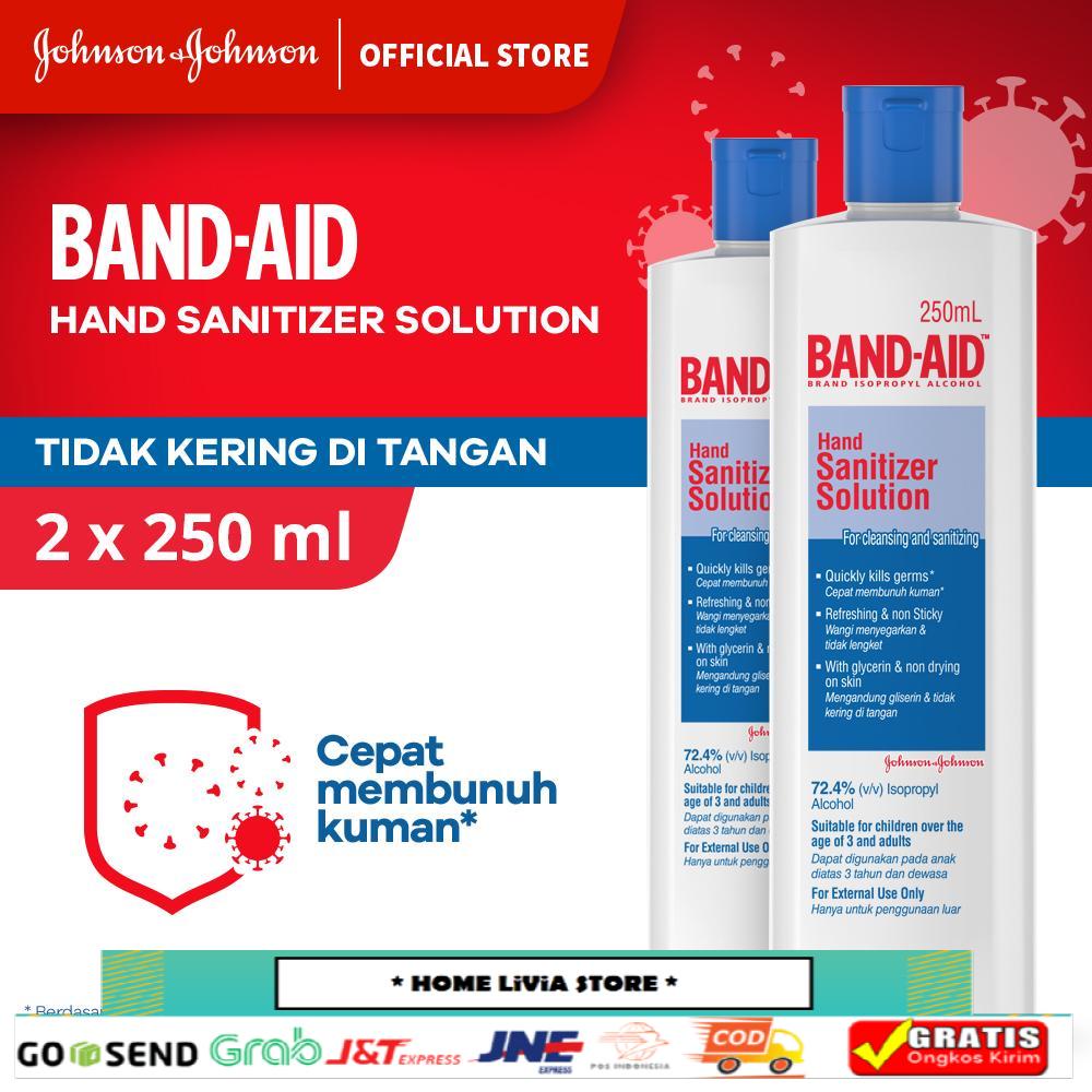Band-Aid Hand Sanitizer Solution 250 ml x 2 pcs