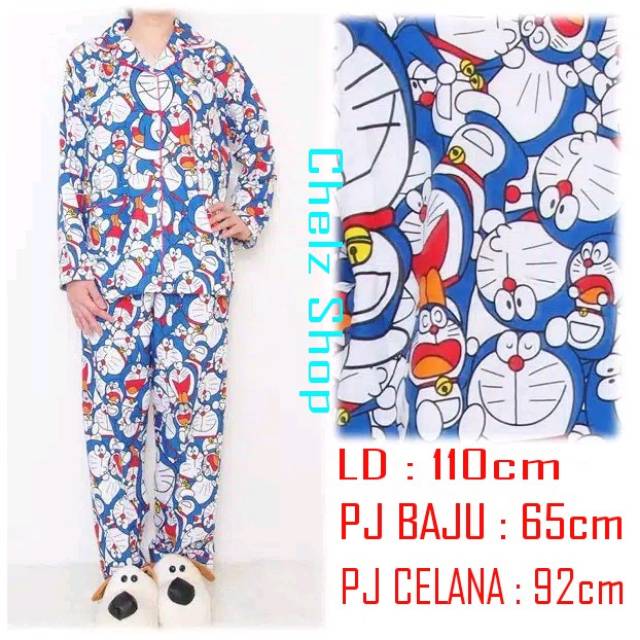 Baju Tidur Piyama Pajamas Cewek/Wanita Dewasa Motif Karakter PP