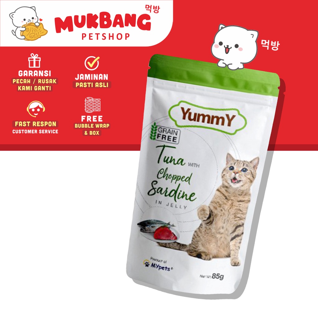 Yummy Pouch 85Gr Makanan Kucing Basah Cat Wet Food