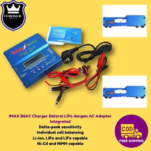 Charger Baterai LiPo Li-ion Polymer 80W IMAX B6  | Alat Cas Batre Lipo | Charger Baterai RC Multi