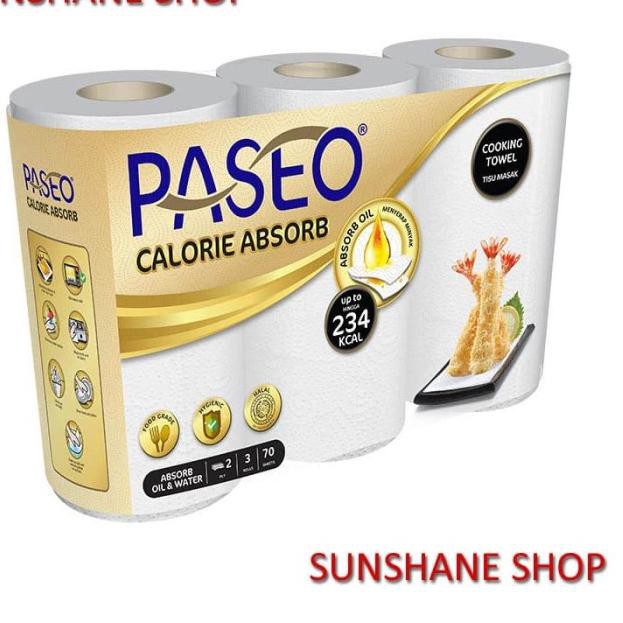 ✻ Paseo Tisu Tissue Tisue Dapur Kitchen Towel 3 Rolls ✺
