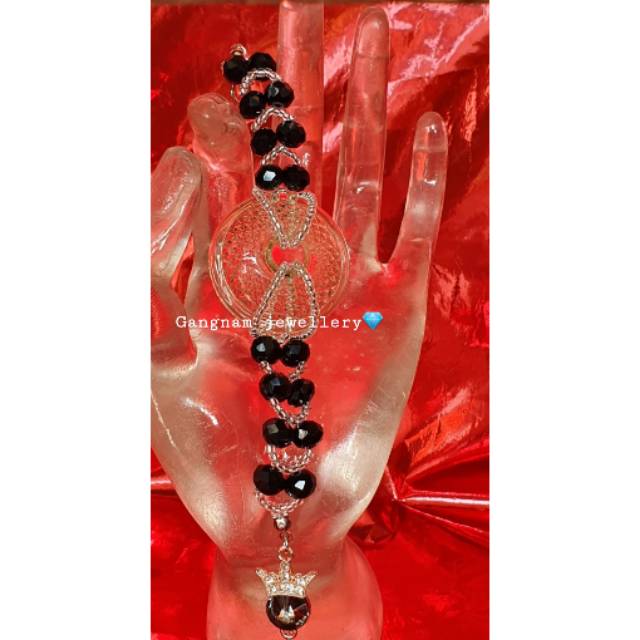 Gelang untuk biomini terbuat dari crystal swarovski asli gelang korea gelang kristal gelang hongkong
