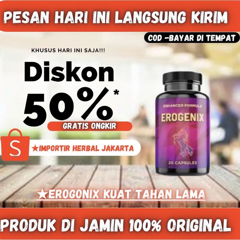 Erogenix obat Lemah syahwat Tahan lama Bpom Asli Original