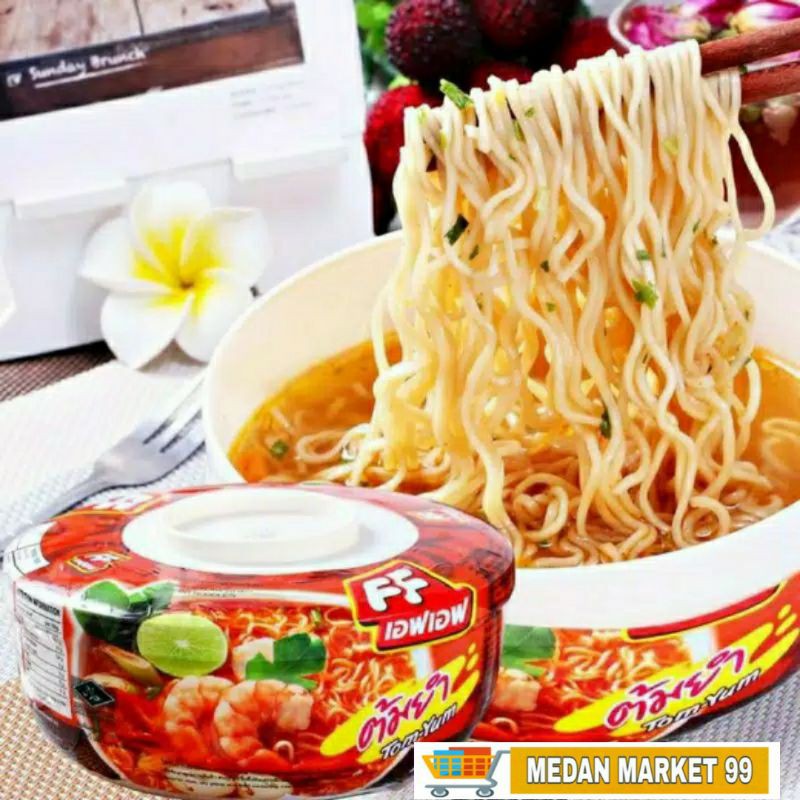 

MIE FF THAILAND TOM YUM SEAFOOD ORIENTAL | BRAISED CHICKEN | MIE INSTANT NOODLE 65gr | MIE THAILAND | POP MIE THAILAND | INSTANT CUP | POPMIE