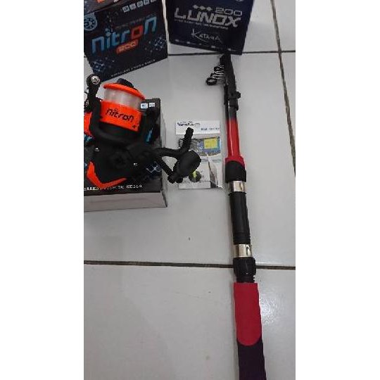 New Terbaik set Joran Kuat, Tinggal pakai, + reel, kail, kumbul dan Timah . . . .
