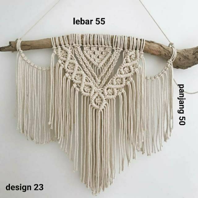 Hiasan Dinding Macrame rajut