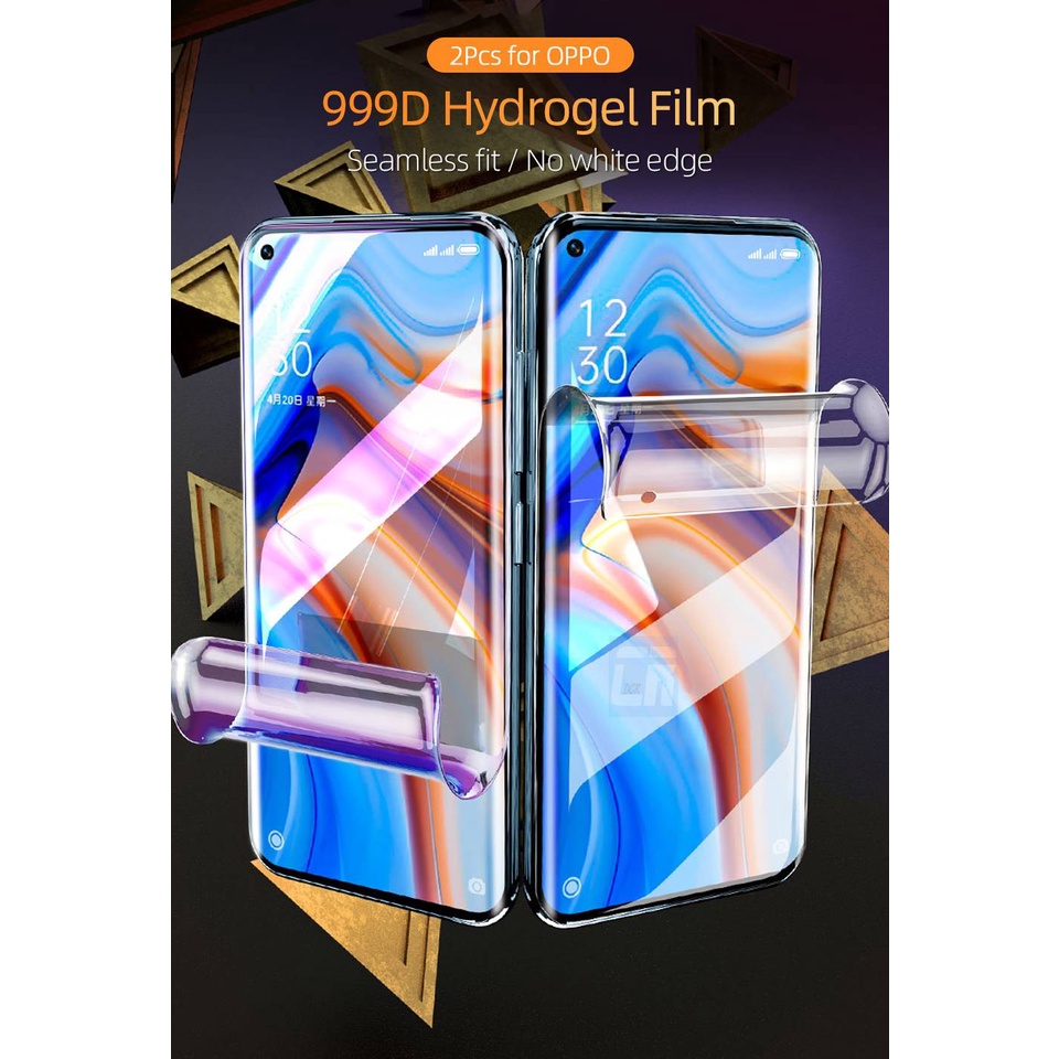 2pcs Screen Protector Hydrogel Film For OPPO Reno 2 2F 3 4 4F 5 5Z 6 Pro Plus 10x zoom Protective For OPPO A91 Find X X2 Pro Matte Anti Blue Ray Not Glass