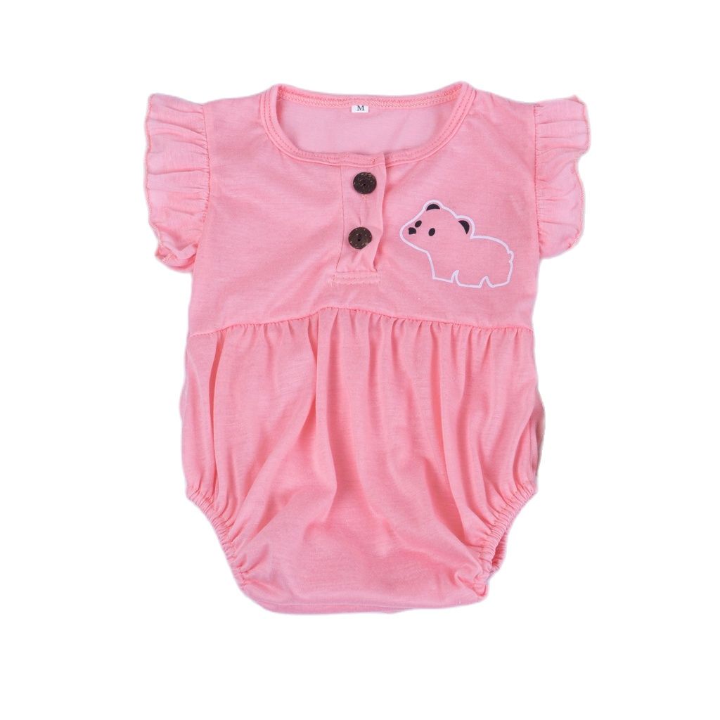 ZASKIYA - Ruffle Romper Baby Jumper Bayi Perempuan Animal Edition 0-2 thn