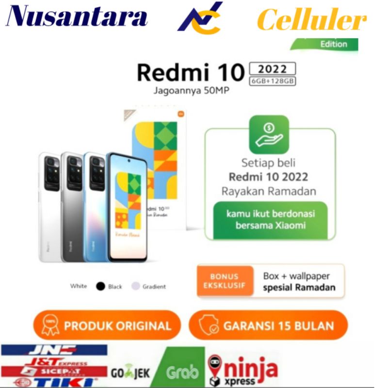 HP XIAOMI REDMI 10 6/128 GB [Redmi 10 Ram 6 GB Rom 128 GB] GARANSI RESMI