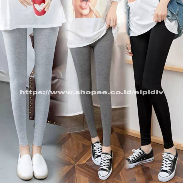 CELANA LEGGING PANJANG WANITA POLOS / LEGGING POLOS MUSLIMAH PREMIUM