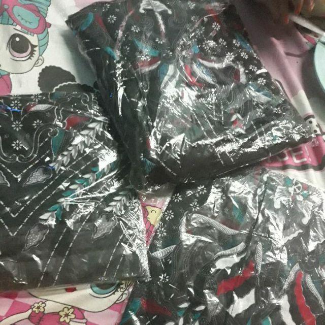 Batik Couple Keluarga Sania Ruffle Ori Ndoro Jowi Dnt Motif Seno Putih