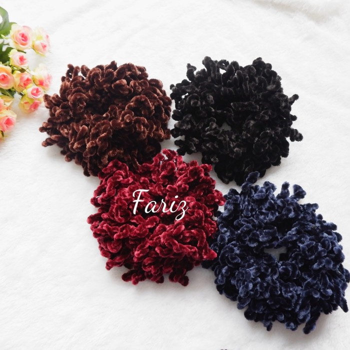 Ikat Rambut SCRUNCHIE GURITA ( Warna Random )- Ikat Rambut Cepol