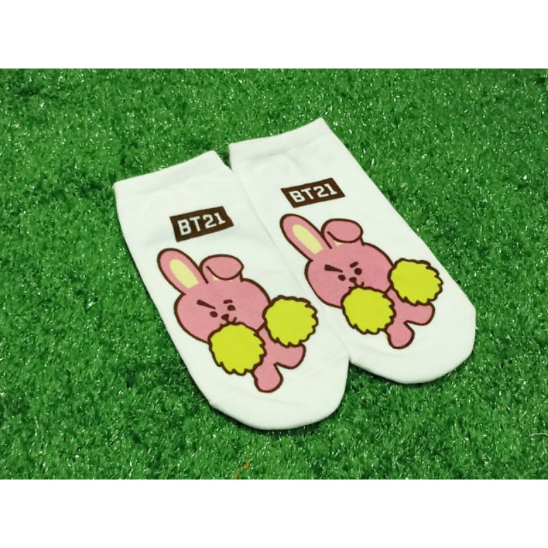 Kaos Kaki Pendek/BT21 Ankle Low socks motif BT21 KAOSKAKI BT21 MURAH KAOSKAKI BTS MALANG-COOKY 2ND