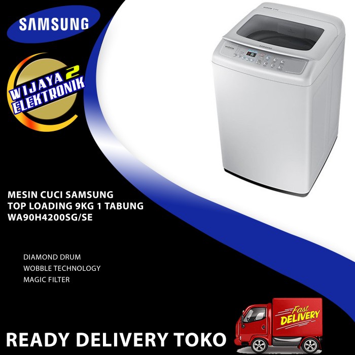 Jual Produk Terbaru Mesin Cuci Top Loading 9Kg Samsung Wa90H4200 Wobble ...