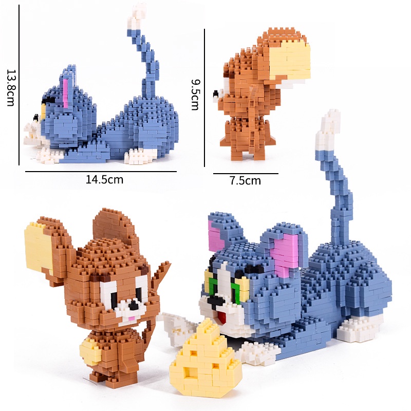 Mainan Rakitan Balok Bangunan nanoblock Model Untuk Anak