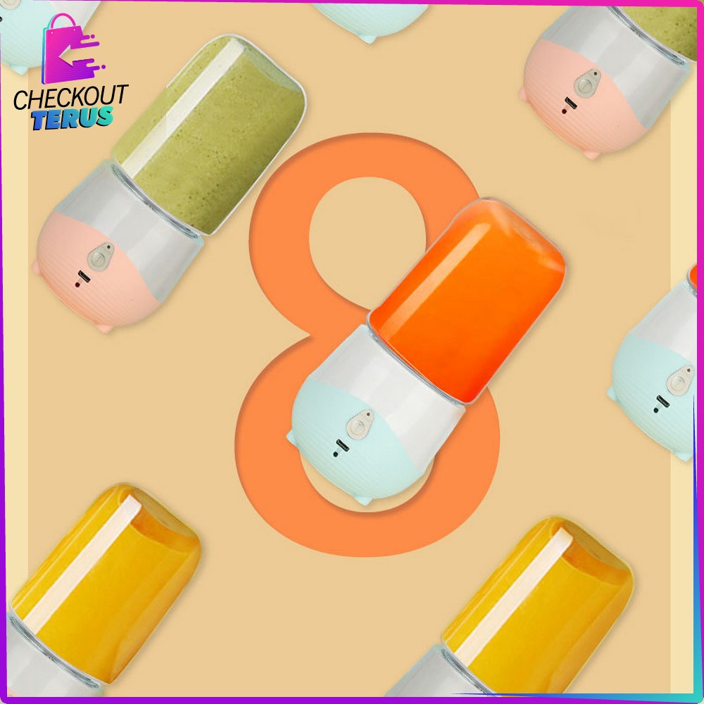 CT C487 Juicer Mini Electric Belender Botol Minum Juicer Cup USB Rechargeable Blender Jus Portable