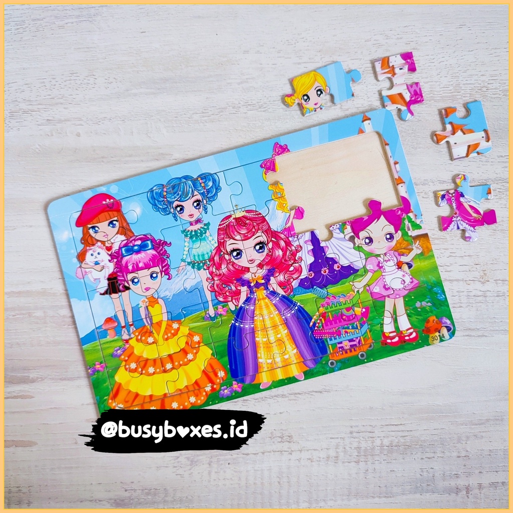 [busyboxes.id] Mainan Edukasi Puzzle Princess Mainan anak Perempuan Mainan Montessori