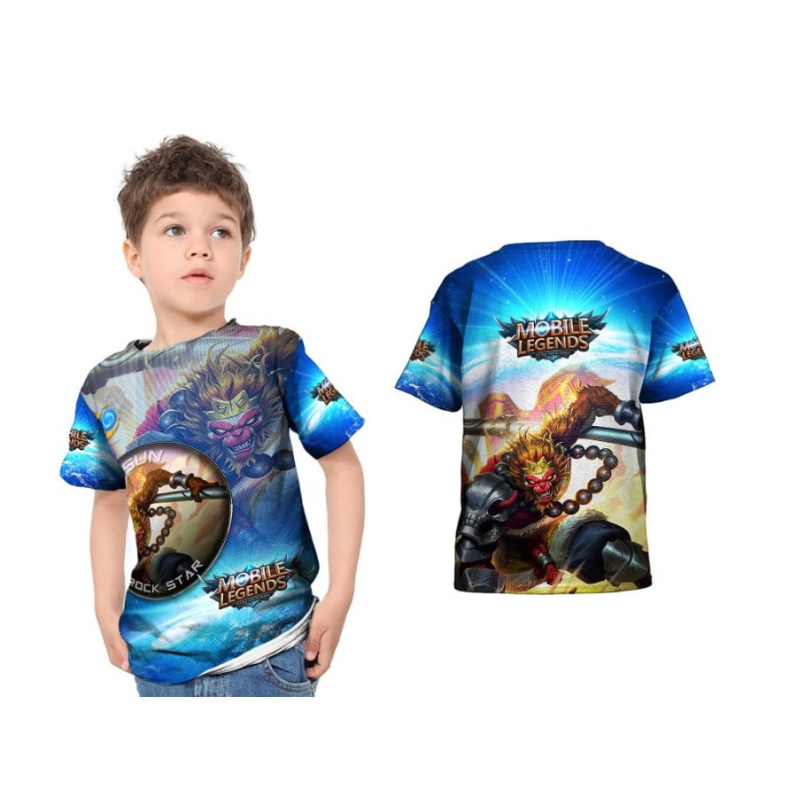 Kaos Anak SUN MONKEY KING ML Custom Fullprint