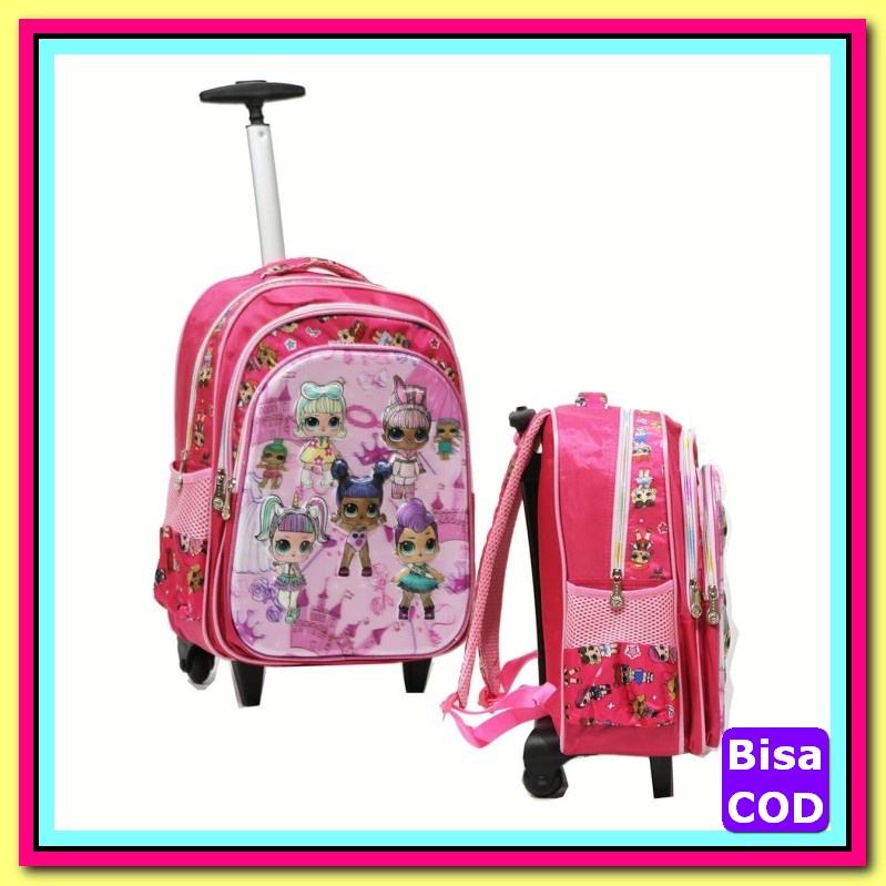 Okiedog Wildpack Junior Small Trolley Anak Second Bagus Murah Hij LZ434 Tas Trolley Sd Motif Lol Be