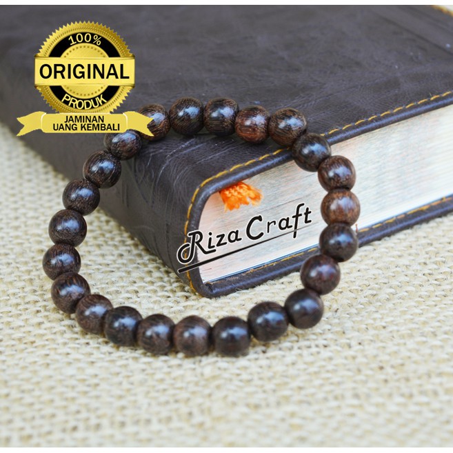 Gelang Tangan Kayu Galih Asem Jawa Gandul Asli Serat Kayu Original 100% untuk Pria Wanita by Riza Cr