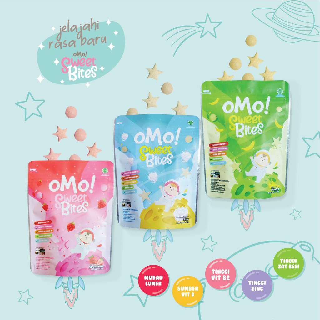 OMO! SWEET BITES - Snack Sehat Bayi 12 Bulan++