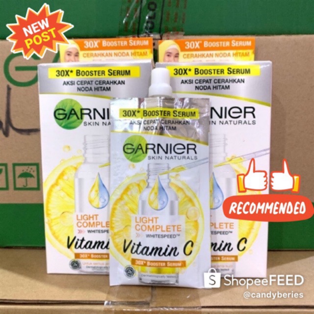 garnier light complete booster serum sachet
