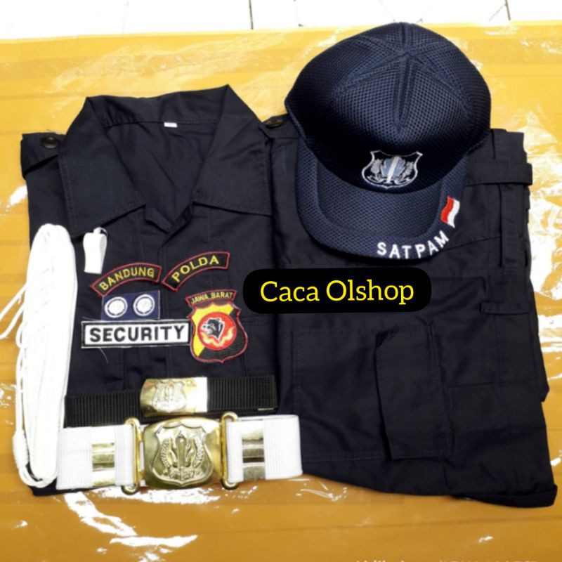 1 SET LENGKAP BAJU SERAGAM SETELAN SATPAM SECURITY PDL