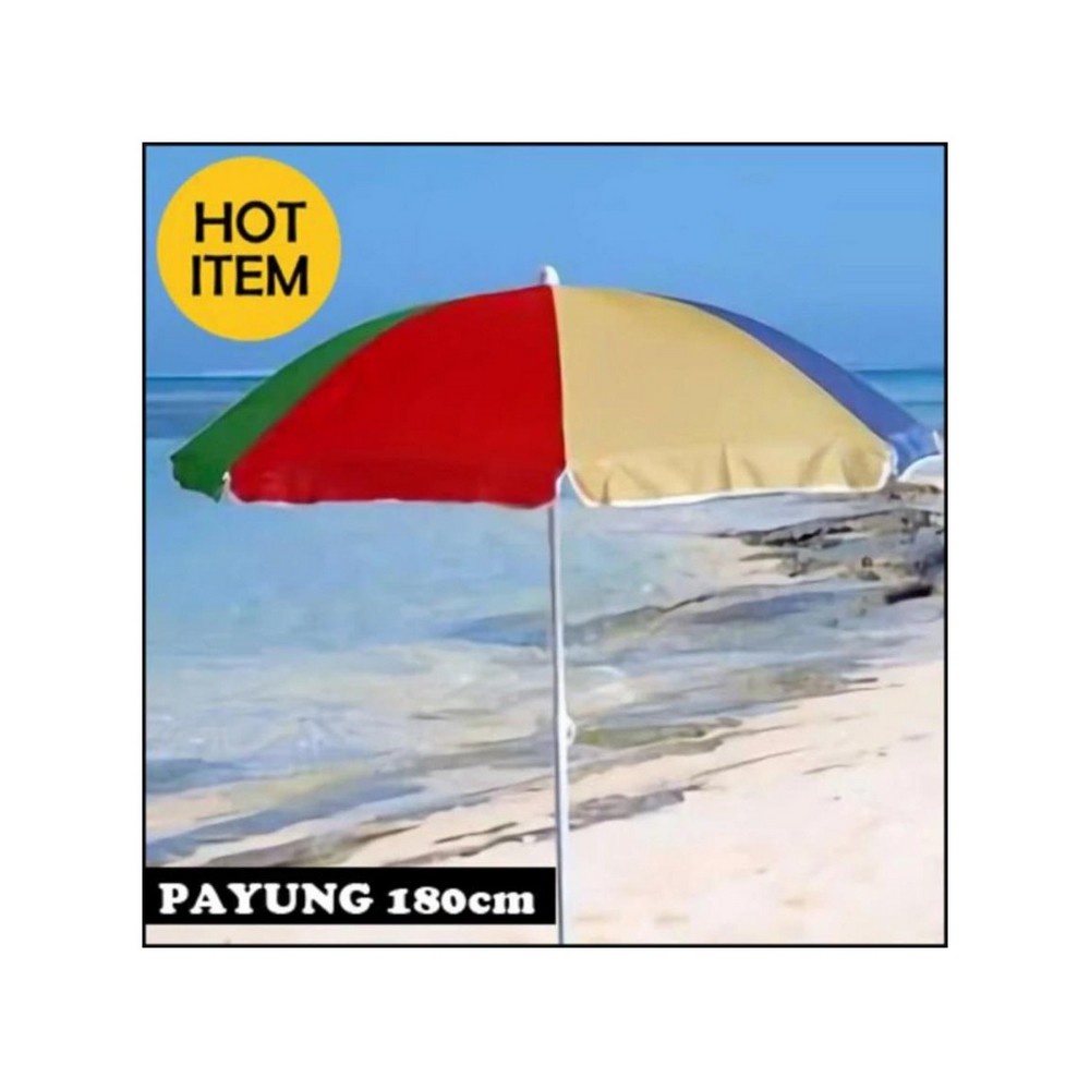 payung pantai warna pelangi payung tenda warung kaki lima serbaguna 200 cm